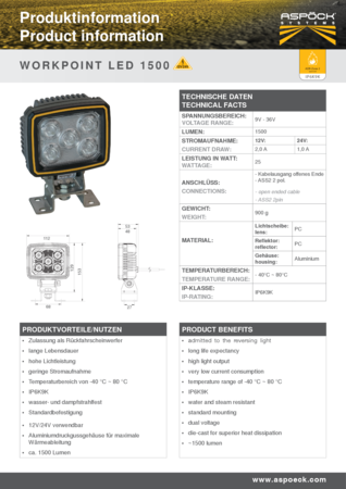 Workpoint LED 1500